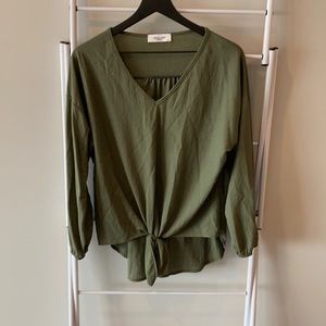 Carly Jean Tie Front Top